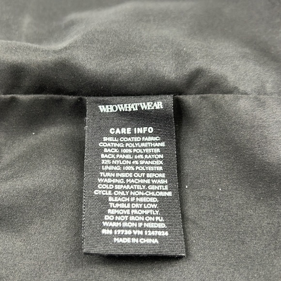 Who What Wear Faux Leather Knit Dress - Picture 11 of 11